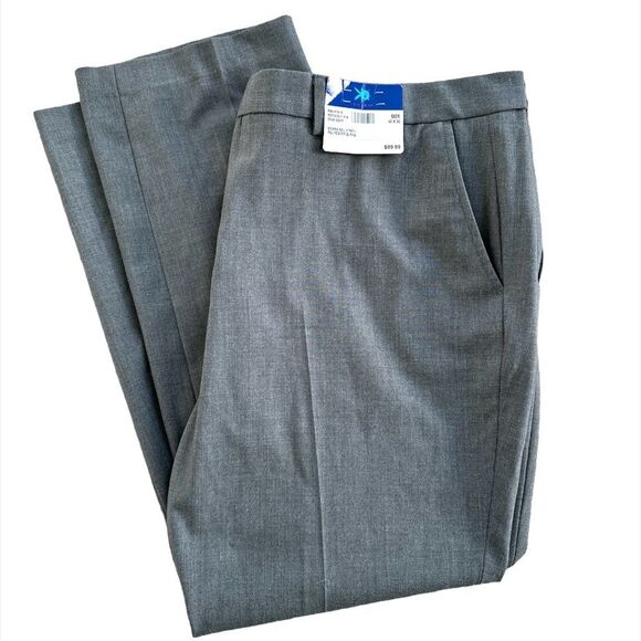 NEW Egara Men’s Gray Dress Pants 42x30 Suit Separates Stretch Slim Fit Slacks - Picture 13 of 13